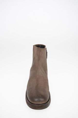 Vintage Effect Suede TOZZO Booties with Side Zip Closure