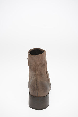 Vintage Effect Suede TOZZO Booties with Side Zip Closure