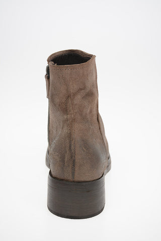 Vintage Effect Suede TOZZO Booties with Side Zip Closure