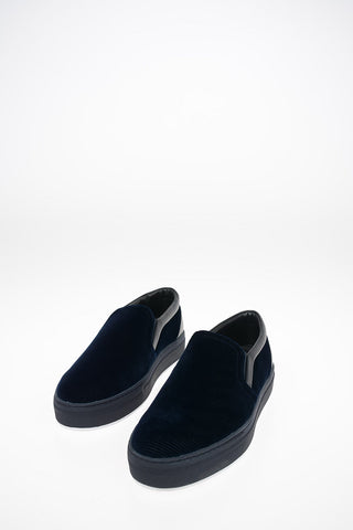 Velvet Slip Ons