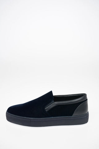 Velvet Slip Ons