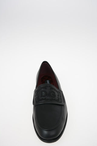 Leather KING CITY Loafers with Embroidery