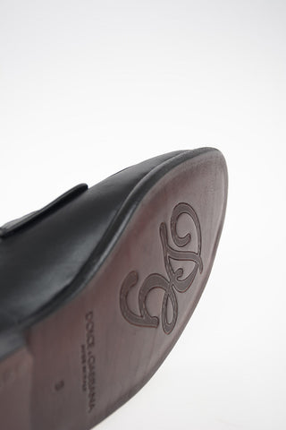Leather KING CITY Loafers with Embroidery