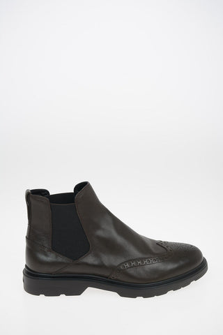 Leather H393 Chelsea Boots