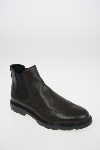 Leather H393 Chelsea Boots