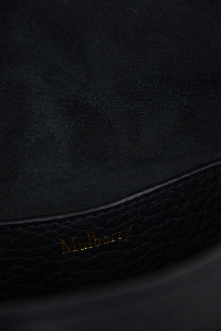 Textured Leather MINI KEELEY Shoulder Bag with Suede Detail