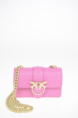 Leather Mini LOVE SIMPLY 4 Shoulder Bag with Jewel Closure