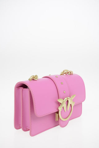 Leather Mini LOVE SIMPLY 4 Shoulder Bag with Jewel Closure