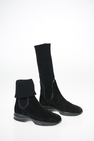 Suede INTERACTIVE Pull On Ankle Boost With Wool Upper