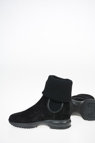 Suede INTERACTIVE Pull On Ankle Boost With Wool Upper