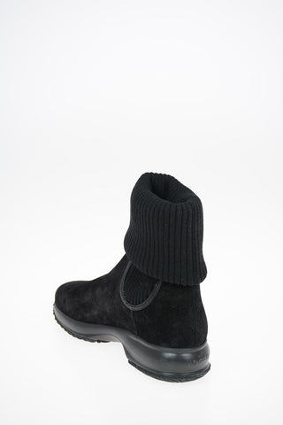 Suede INTERACTIVE Pull On Ankle Boost With Wool Upper