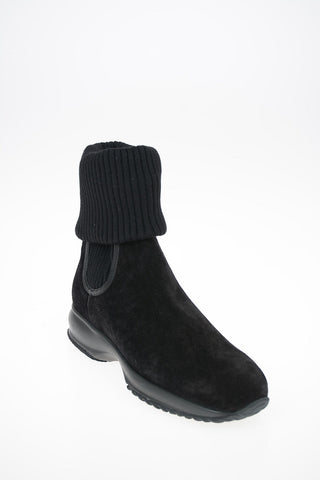Suede INTERACTIVE Pull On Ankle Boost With Wool Upper