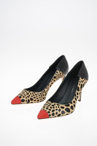 Ponyskin Pumps with Stiletto Hell 8.5 cm