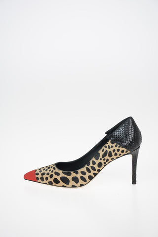 Ponyskin Pumps with Stiletto Hell 8.5 cm