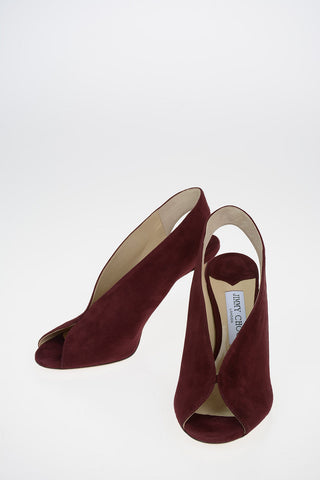 Suede SHAR Open Toe with Stiletto Heel 10 cm