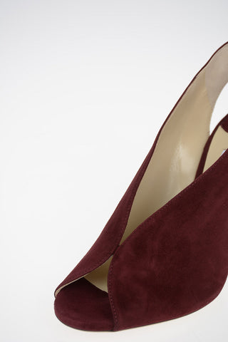Suede SHAR Open Toe with Stiletto Heel 10 cm