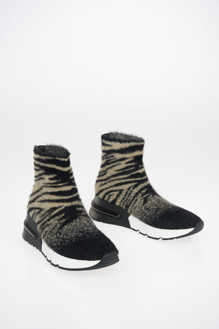 Sneakers KING Pull on in Tessuto Stampato Zebrato 