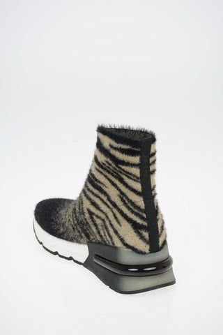 Sneakers KING Pull on in Tessuto Stampato Zebrato 