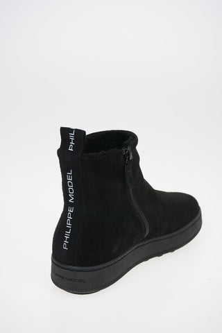 Shearling ANNECY Ankle Boots with Logoed Band