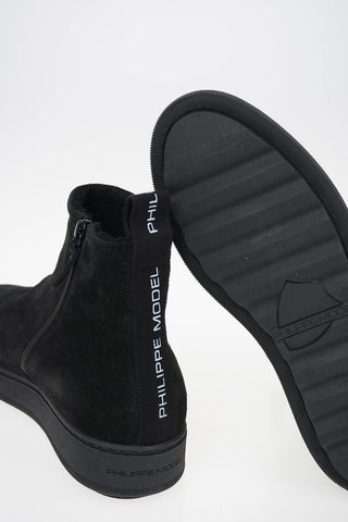 Shearling ANNECY Ankle Boots with Logoed Band