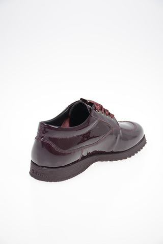 Patent Leather Lace-Up Shoes