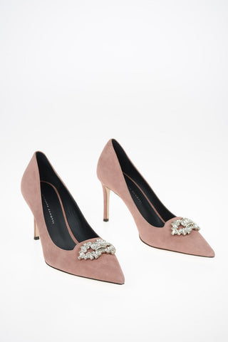 Suede KANDA EUPHORIA Pumps with Jewel Application 8.5 cm