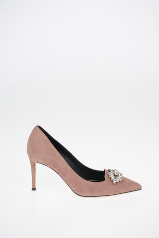 Suede KANDA EUPHORIA Pumps with Jewel Application 8.5 cm