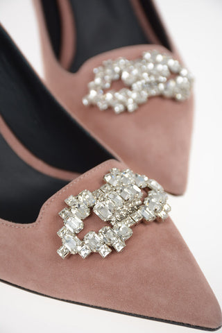 Suede KANDA EUPHORIA Pumps with Jewel Application 8.5 cm
