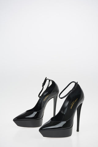 Patent Leather BETTY Pumps with Platform and Stiletto Heel 14 cm 