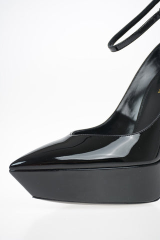 Patent Leather BETTY Pumps with Platform and Stiletto Heel 14 cm 