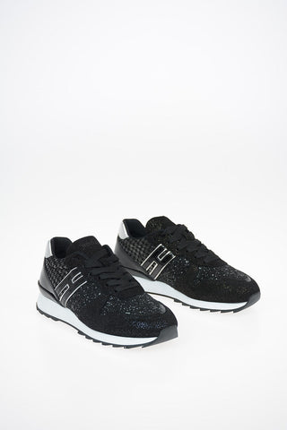Fabric R261 Sneakers With Sequined Applications