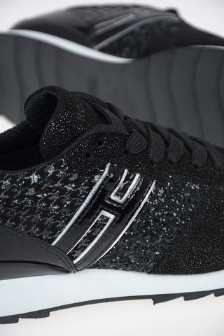 Fabric R261 Sneakers With Sequined Applications