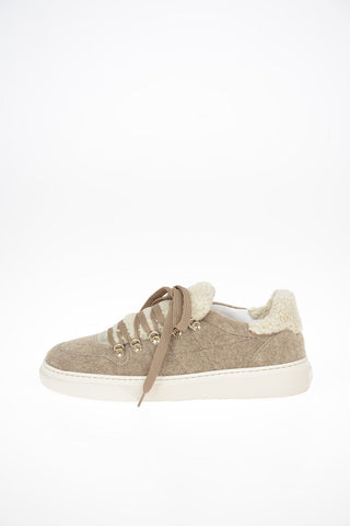 Teddy Sneakers H365 with Shearling Details