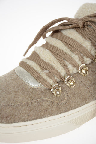 Teddy Sneakers H365 with Shearling Details