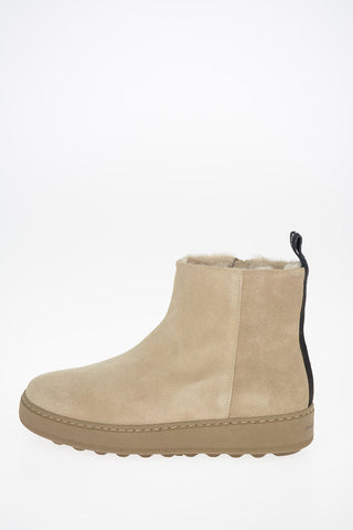 Shearling ANNECY Ankle Boots with Logoed Band