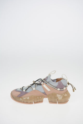 Fabric DIAMOND TRAIL Track Sneakers with Leather Details