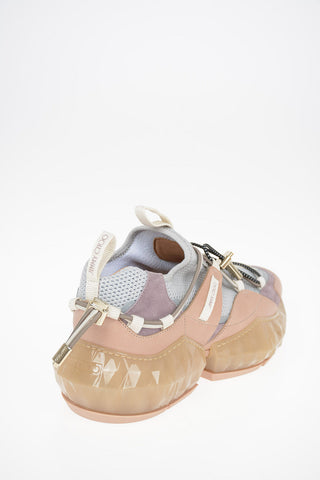 Fabric DIAMOND TRAIL Track Sneakers with Leather Details