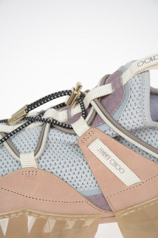 Fabric DIAMOND TRAIL Track Sneakers with Leather Details