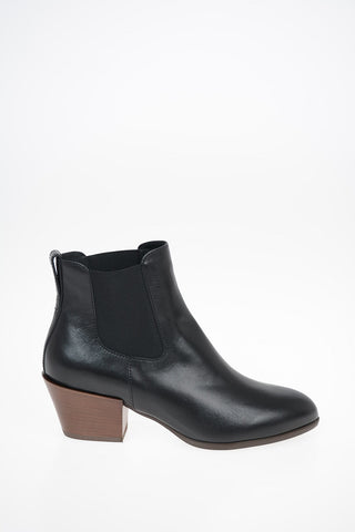 Leather Pull On H474 Ankle Boots 5.5 cm
