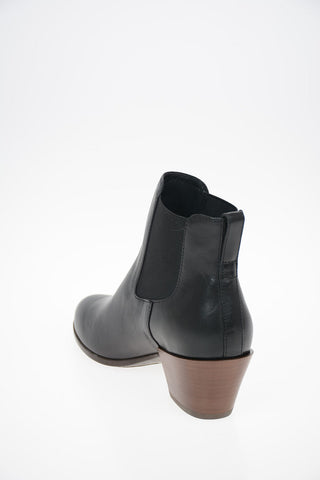 Leather Pull On H474 Ankle Boots 5.5 cm