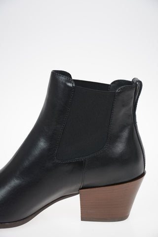 Leather Pull On H474 Ankle Boots 5.5 cm