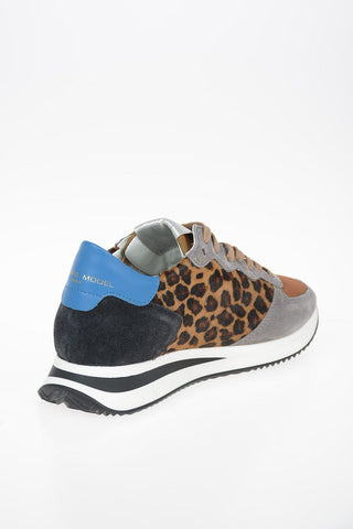 Leather TRPX Sneakers With Spotted PonySkin Insert