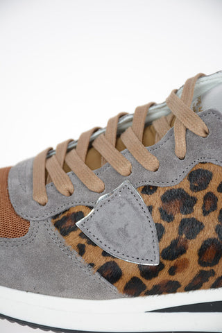 Leather TRPX Sneakers With Spotted PonySkin Insert