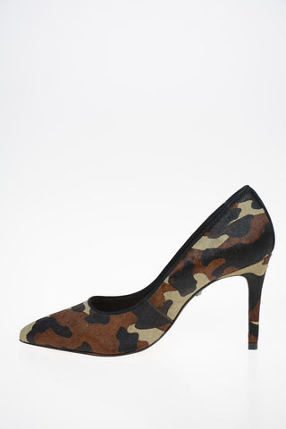 Camouflage Ponyskin Pumps 10cm