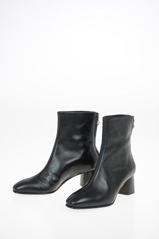 Leather MEL ankle Boots with Zip Closure