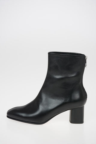 Leather MEL ankle Boots with Zip Closure