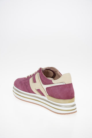 Suede H222 Sneakers with Platform Sole