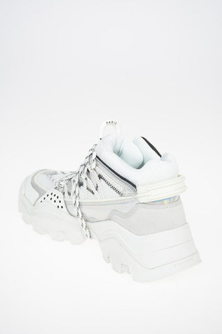 Track Sneakers with Mirrored Inserts