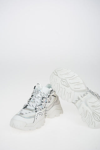 Track Sneakers with Mirrored Inserts