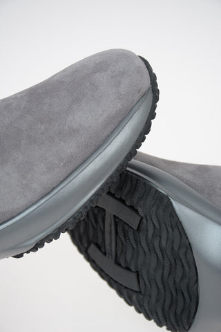Leather INTERACTIVE Sneakers with Eco-Fur Inserts